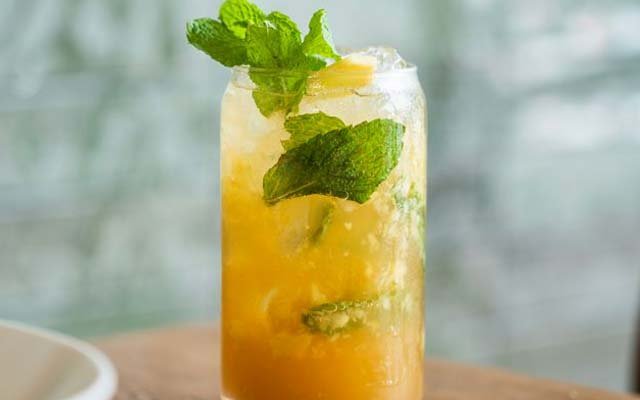 Peach Ginger Mule